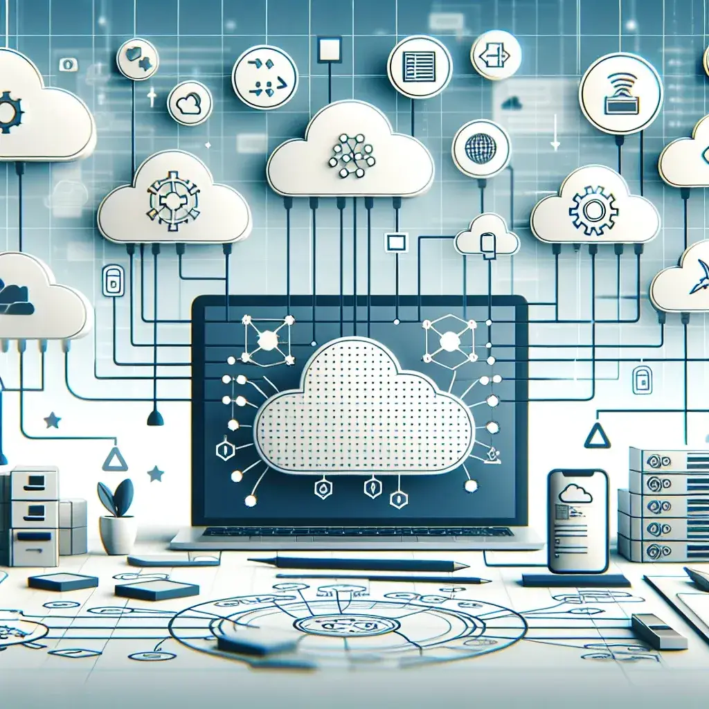 "Infographie des meilleures plateformes de gestion des configurations multi-cloud pour optimiser l'infrastructure, illustrant des outils clés et des stratégies efficaces."